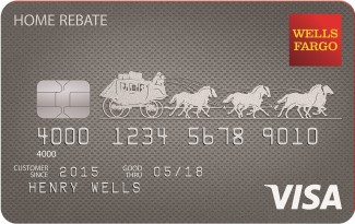 Wells Fargo Home Rebate Visa Credit Card image